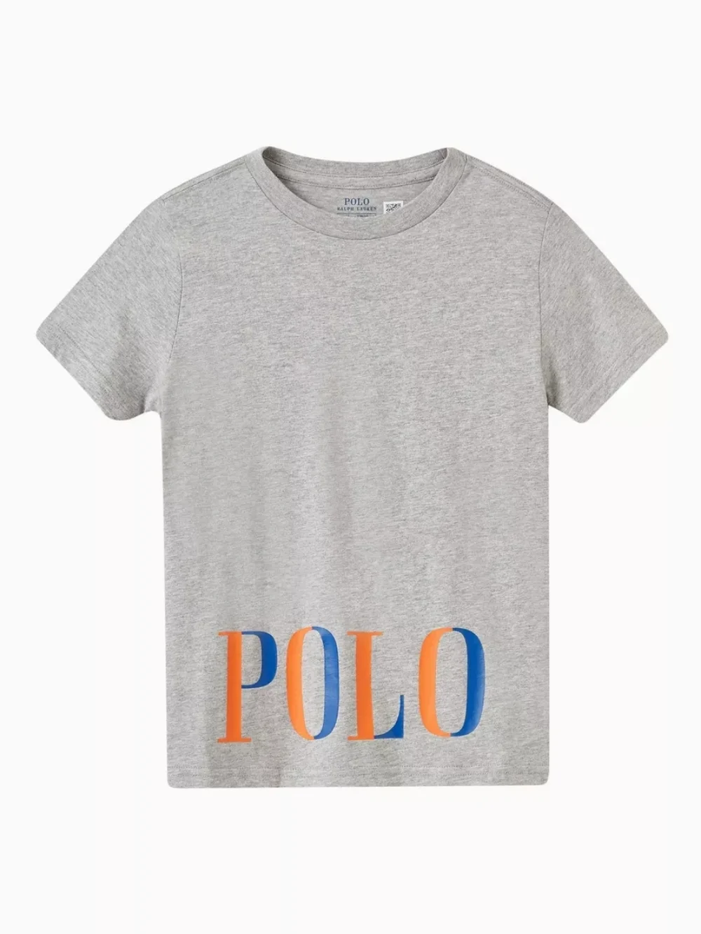 Polo Ralph Lauren‎ | Gray Crewneck Tee with Blue & Orange Logo